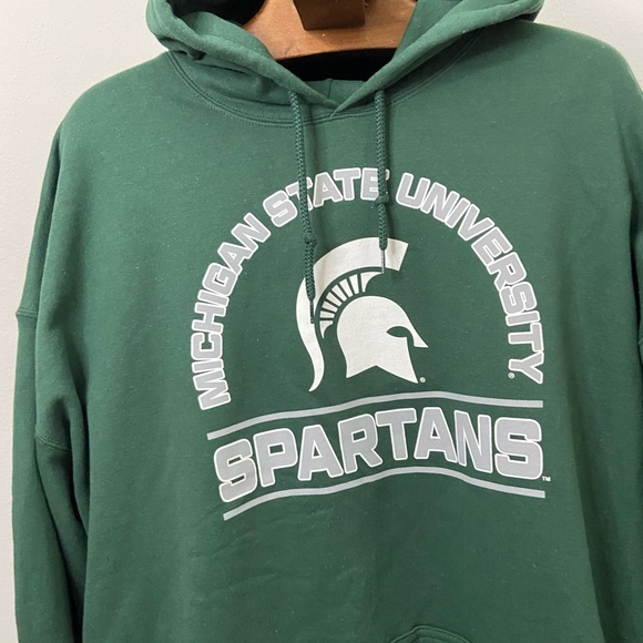Captivating Other - NWT Michigan State University Green Hoodie Mens 2XL Football Fall Sports Fan